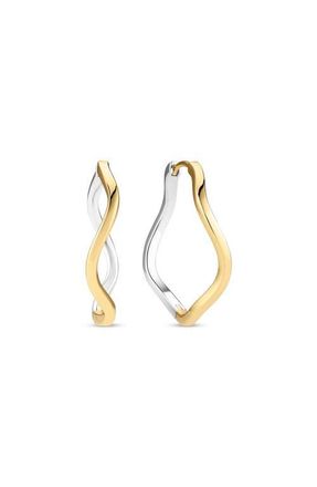 Sif Jakobs Jewellery Earrings Ellera Waves Pianura in Sterling Silver /Gold Plated at Nordstrom, Size X-Large