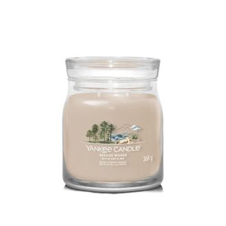 Yankee Candle Company Soft Wool & Amber candela in giara media Yankee Candle