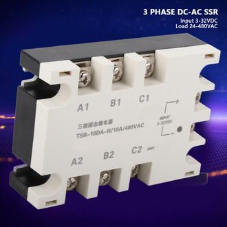 OEM Adecuado Para Rel&eacute;s De Estado S&oacute;lido Trif&aacute;sicos De 10 A Cc A 480 Vca Con Disipadores De Calor, Tsr-10da-h