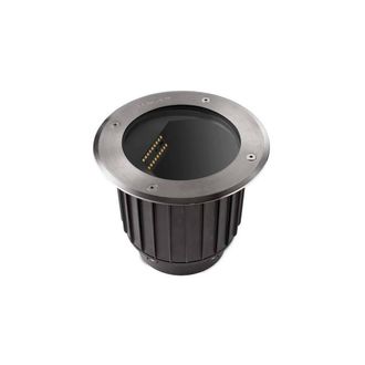Netlighting Gea LED Outdoor Recessed Floor Light Stainless Steel Aisi 316 IP67 in Grey