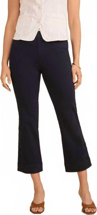 FDJ Denim Boot Crop Pants In Navy