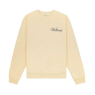 Sporty & Rich Avenue Crewneck - Dames - Sweatshirts - Geel - XS - Katoen - Hoodies & sweatvesten
