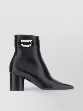 Ferragamo leather ankle boots