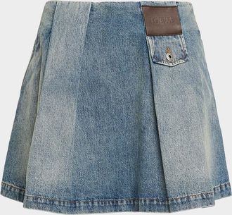 Loewe Pleated Mini Skirt
