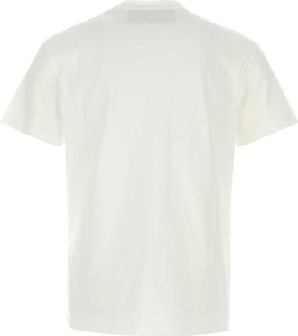 Valentino Garavani Mens White Cotton T-Shirt Bianco T-shirts And Polos