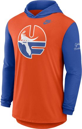 Nike Florida Campus Legacy Nike Mens Dri-FIT College Long-Sleeve Hooded T-Shirt in Orange | 01NB08E6UFV-CNJ