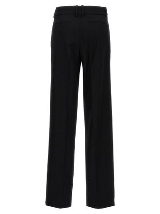Paco Rabanne Wool Trousers - Black