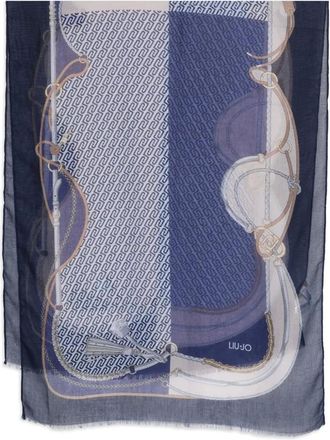 Liu Jo Foulard con stampa - Blu