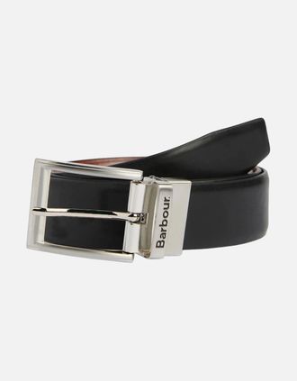 Barbour Womens Fife Reversible Belt (L) - Black - Size: ONE size
