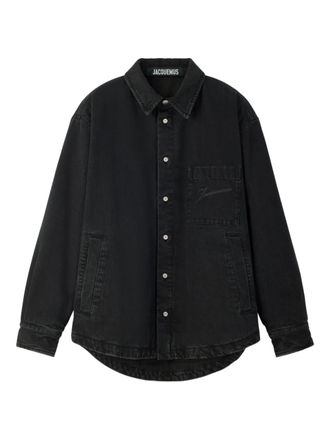 Jacquemus denim button-up shirt - Black