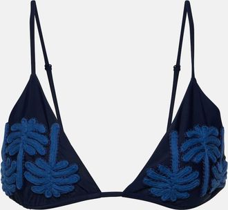 Johanna Ortiz Embroidered bikini top