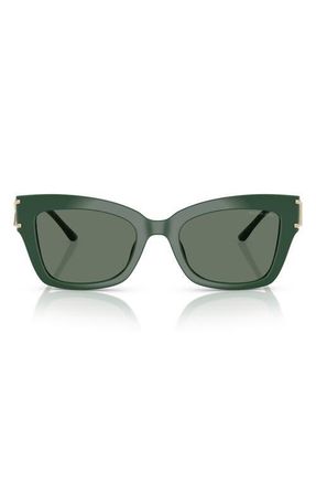 Michael Kors 52mm Square Sunglasses in Green at Nordstrom
