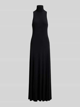 Lauren Ralph Lauren Figurbetontes Abendkleid mit hohem Kragen in BLACK, Gr&ouml;&szlig;e XXL