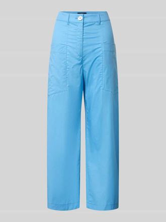 Marc Cain Wide Fit Stoffhose mit aufgesetzten Taschen in Bleu, Gr&ouml;&szlig;e 34