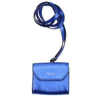 Pineider Geschenkidee Airpods H&uuml;lle Herren Blau/Elektrisch Blaues Leder