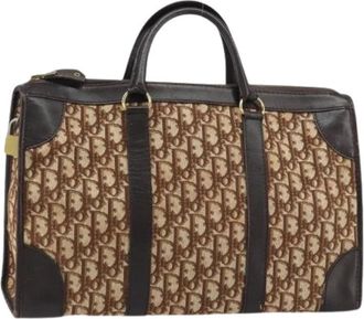 Dior Pre-owned Vintage Trotter Boston Tas - Dames - Vintage Handtas - Bruin - ONE Size - Leer - Vintage