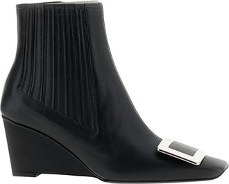 Roger Vivier Belle Vivier Wedge Bootie 60 - Shoes - Mujer - Negro - 39 EU