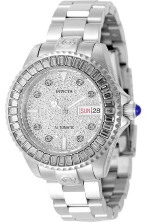 Invicta Pro Diver 49621 Dameshorloge - Automatisch Uurwerk - Roestvrij Staal met Zilveren Wijzerplaat - 38 mm