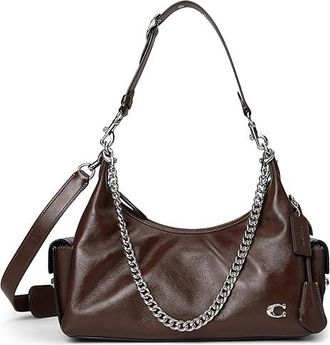 Coach Pocket Juliet Bag 30 Shoulder Womens Handbags Maple, Leather