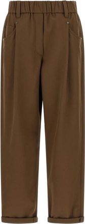 Brunello Cucinelli Mujer, Pantalones, Marr&oacute;n, Talla: L