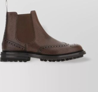 Churchs leather ankle boots brogue detailing