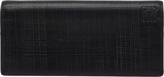 Loewe Black Leather Long Wallet (Bi-Fold) (Pre-Owned)
