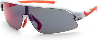 Nike Mens 72 mm White Sunglasses