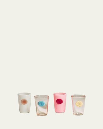 Helle Mardahl Monogram 7.4 oz. Drinking Glasses, Set of 4