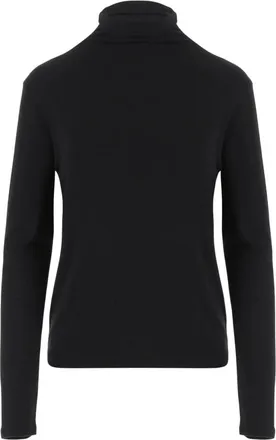 Vince Truien & Vesten, Dames, Zwart, S, Spandex, Essenti&euml;le coltruitoppen