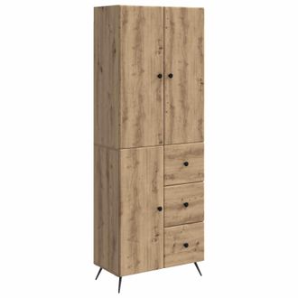 vidaXL Juego De Armarios 2 Uds. Roble Artisan Madera De Ingenier&iacute;a Vidaxl