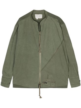 Greg Lauren Giacca con zip - Verde