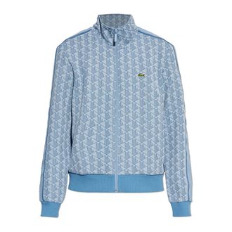 Lacoste Zip-throughs, male, Blue, Size: XL Paris Zip-Up Jacquard Track Jacket