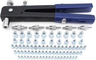 OEM Kit De Tuercas Remachables Roscadas, 86 Piezas. Kit De Remachadora De Tuercas. Herramienta Para Pistola De Remaches. Insertos Roscados Para Roscas M3,