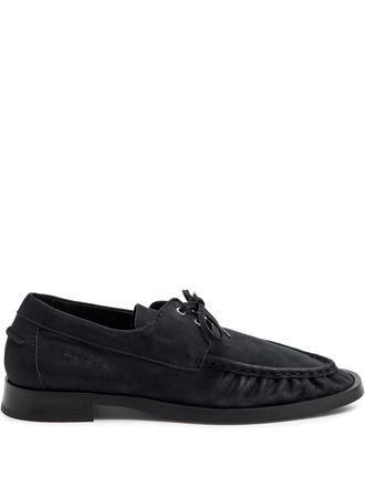 Miista Suede tie loafers - Blue