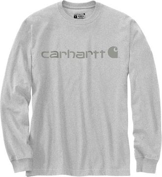 Carhartt Work in Progress Core Logo L/S Longsleeve f&uuml;r Herren | grau