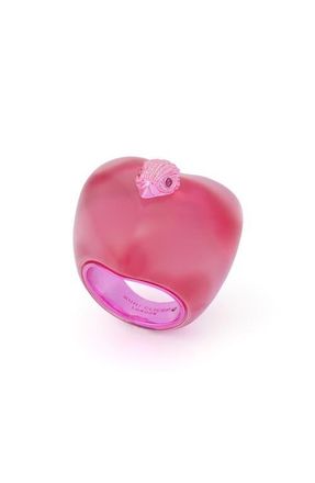 Kurt Geiger Jelly Eagle Heart Cocktail Ring in Pink at Nordstrom, Size 7