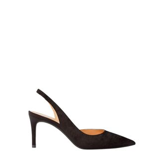 Michael Kors Schoenen, Dames, Zwart, 38 1/2 EU, Leer, Alina Flex Slingback