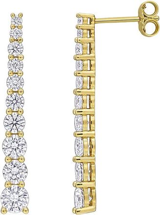 Rina Limor Silver 2.76 Ct. Tw. Created White Moissanite Drop Earrings