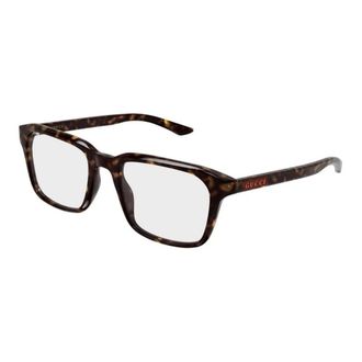 Gucci Rectangular Optical Frame - male - Gucci - Glasses - Brown - 53 MM - Accessories