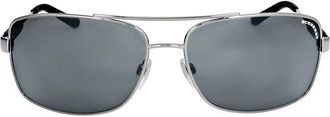 Burberry Grey Rectangular Mens Sunglasses BE3074 100387 63