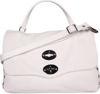 Zanellato Postina Valmarana S - Dames - Handtassen - Wit - ONE Size - Leer - Tassen