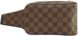 Louis Vuitton Pre-owned Belt Bags, male, Brown, Size: ONE SIZE Pre-owned Geronimos Damier Shoulder Bag
