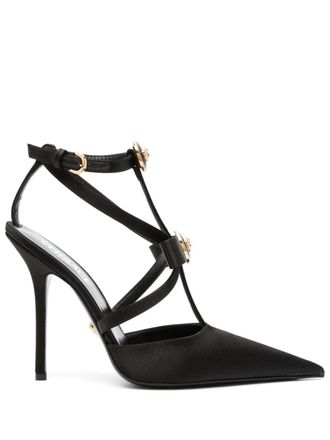 Versace Pumps Gianni Ribbon Cage 110mm - Nero