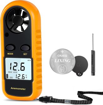 OEM Anem&oacute;metro Port&aacute;til, Anem&oacute;metro Digital De Alta Precisi&oacute;n (+/-5%) Con Retroiluminaci&oacute;n Lcd, Anem&oacute;metro Port&aacute;til Para Uso En Exteriores, Climatizaci&oacute;n,