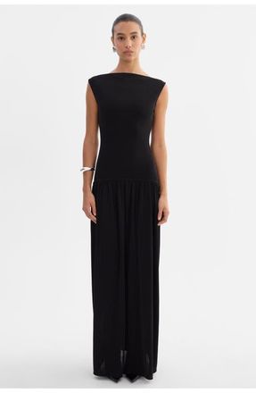 LaMarque Hanna | Knit Drop Waist Maxi Dress in Black at Nordstrom, Size Xx-Small
