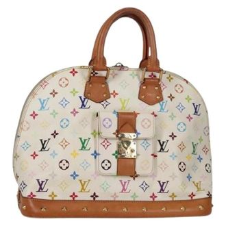Louis Vuitton Pre-owned Canvas Handtas - Dames - Pre-owned - Wit - Maat: ONE Size