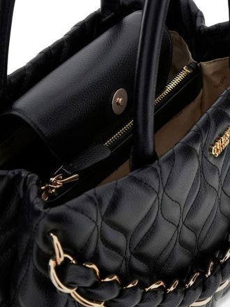 Guess Womens Satchel Bag Black Polyurethane - Satchel-Bags