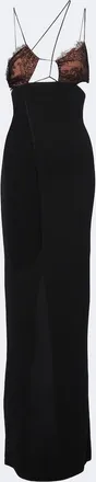 Nensi Dojaka Cutout lace-trimmed maxi dress