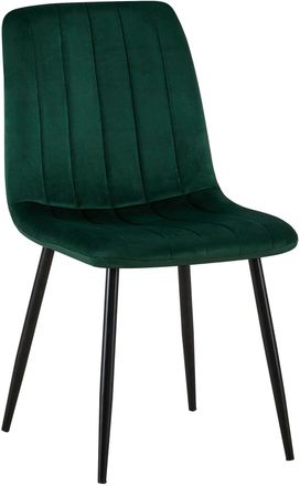 Clp Silla de comedor con asiento en Terciopelo Verde