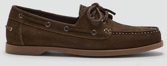 Mango Scarpe barca pelle marrone - Uomo - 39 - MANGO MAN